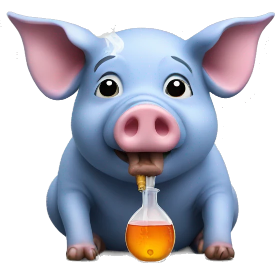 pig with a bong emoji