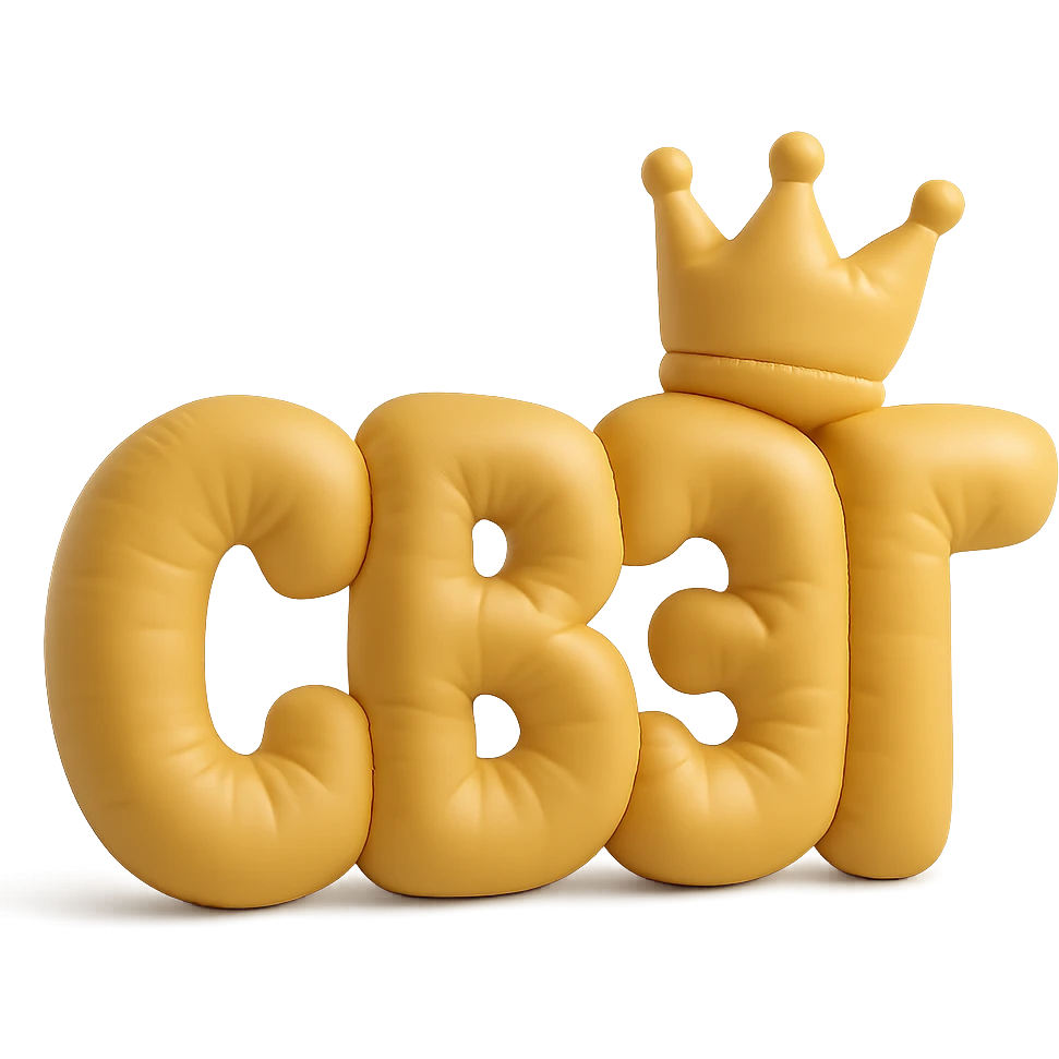 bold and playful text 'СВЭГ' with a gold crown on top, cushion style, no background emoji