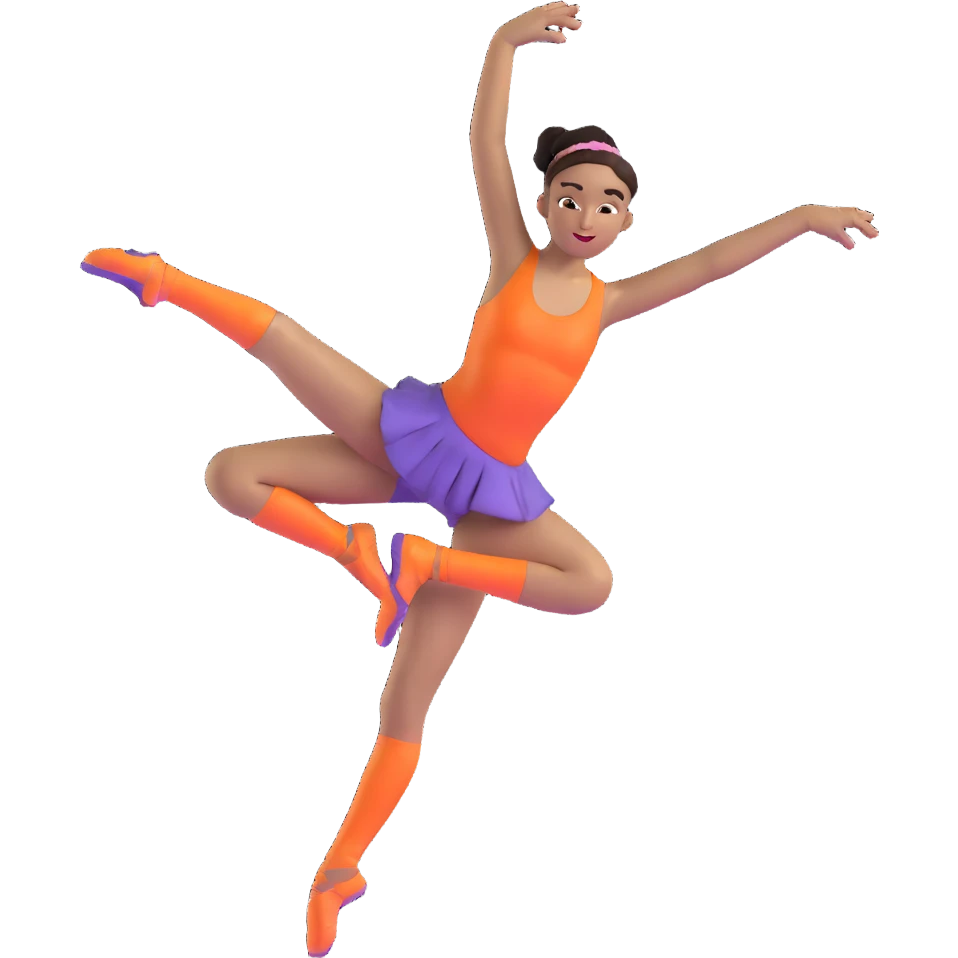 baller dancer, energetic pose, expressive face, vibrant colors emoji