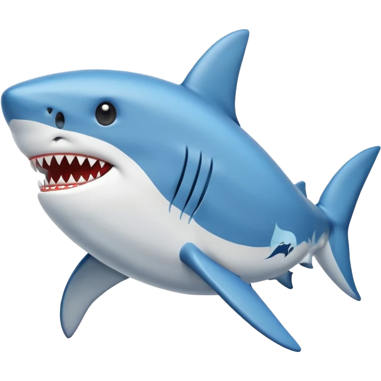 running shoe fitness emoji with shark emoji