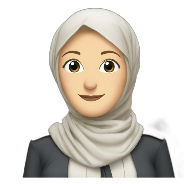 marine le pen with a hijab emoji