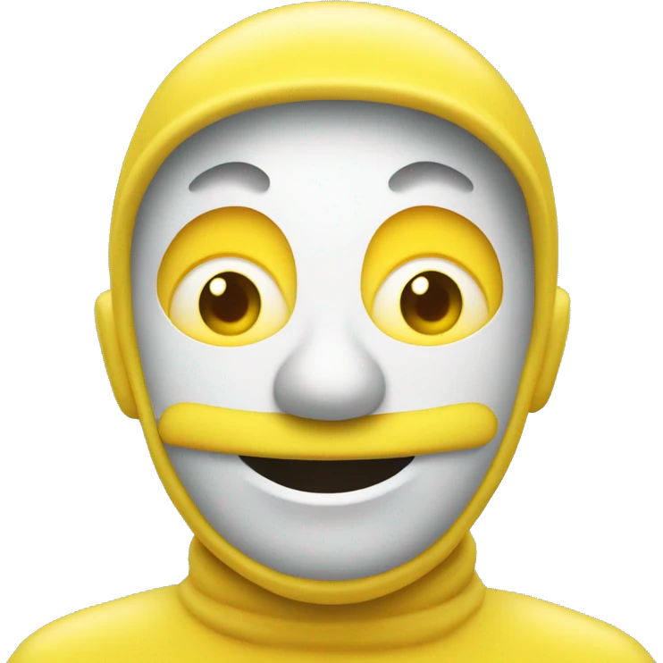 Un bonhomme jaune pleurant why avec la main vers Le ciel emoji