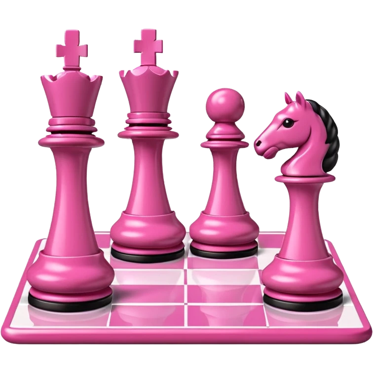 pink chess board emoji