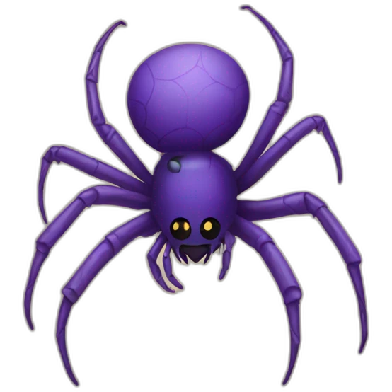 A tattoos of a spider emoji