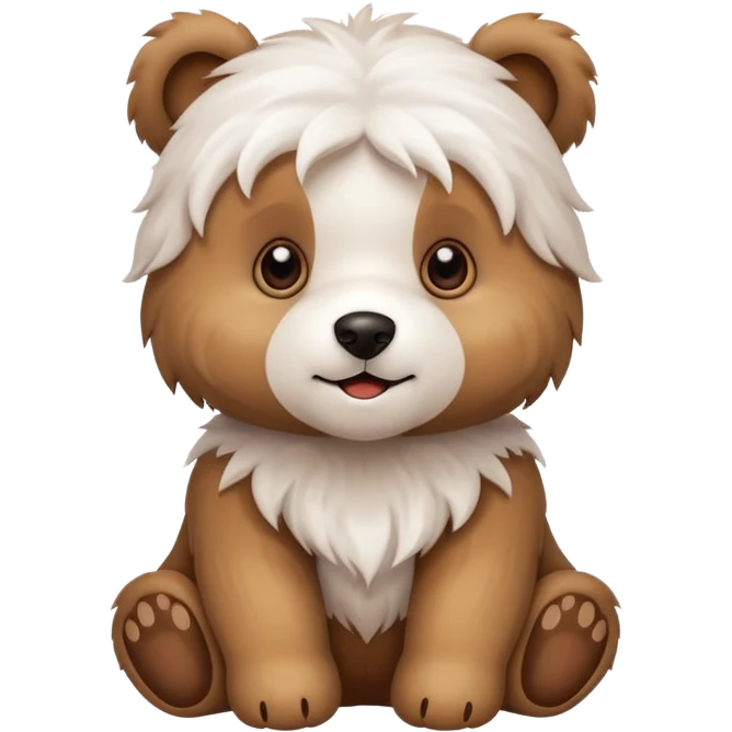 Can you do a mix of a Maltese and bear cub emoji
