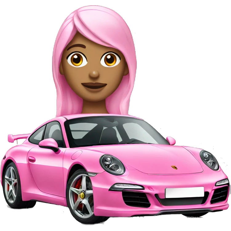 Pink ￼ Porsche emoji