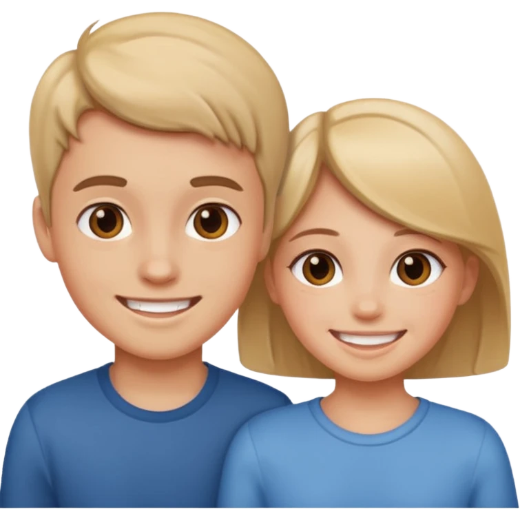 Girl besti and boy bestie  emoji