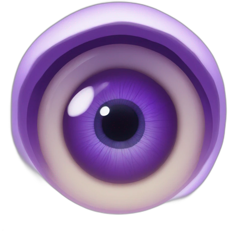 majestic godly violet iris eyeball serious intense symmetrical knowledgable emoji