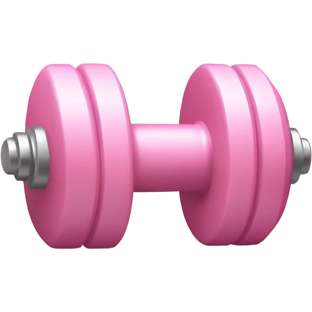 light pink dumbbell emoji