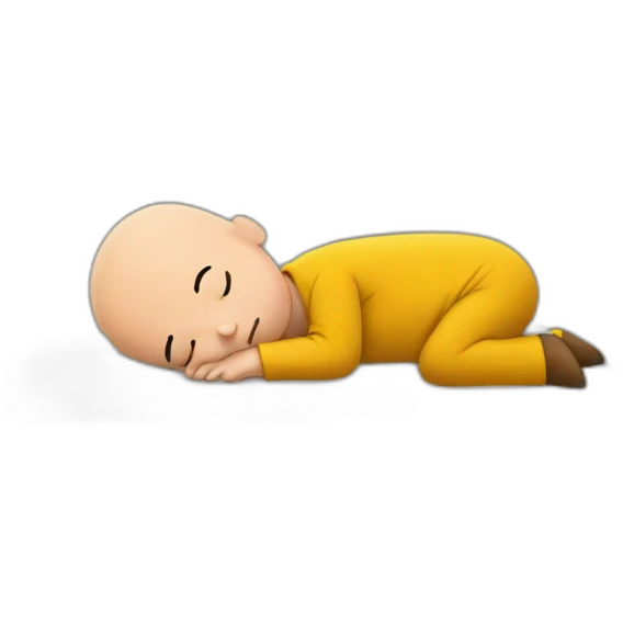 Charlie Brown sleeping emoji