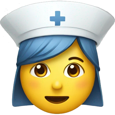 face with nurse hat emoji
