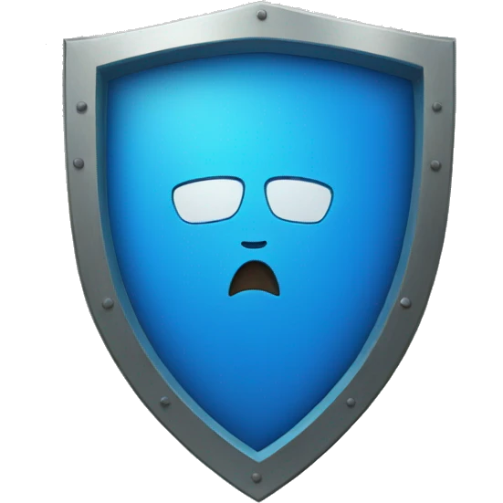 blue shield emoji