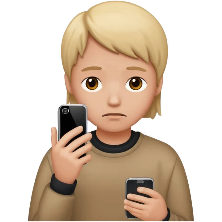 An face with mobile sad emoji