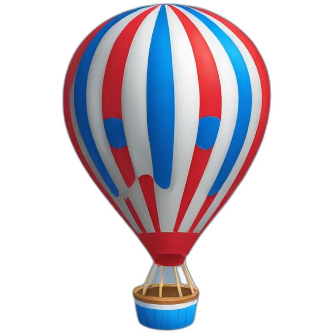 Montgolfière rouge et bleu REMAX emoji
