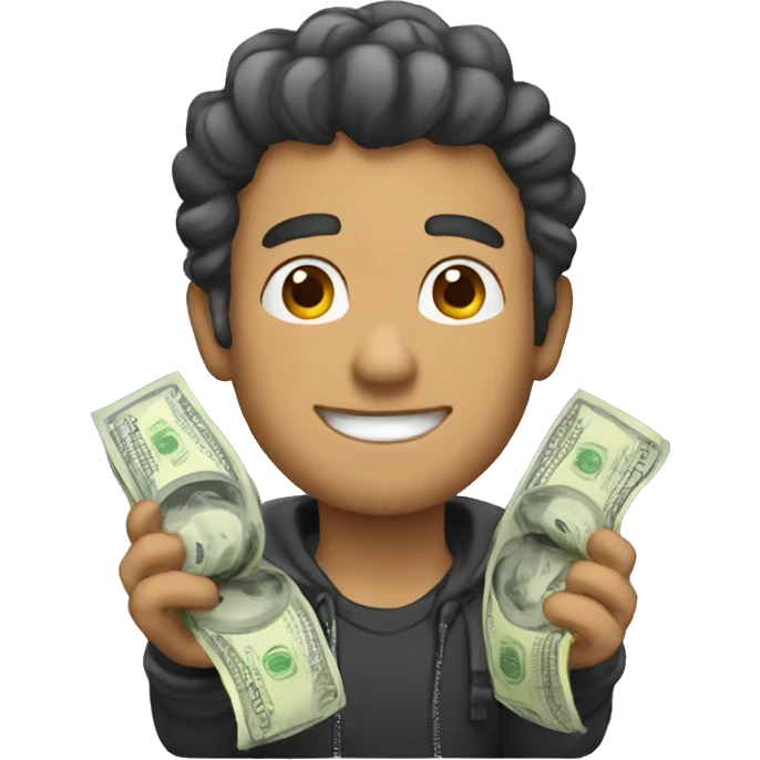 Chico con dinero  emoji