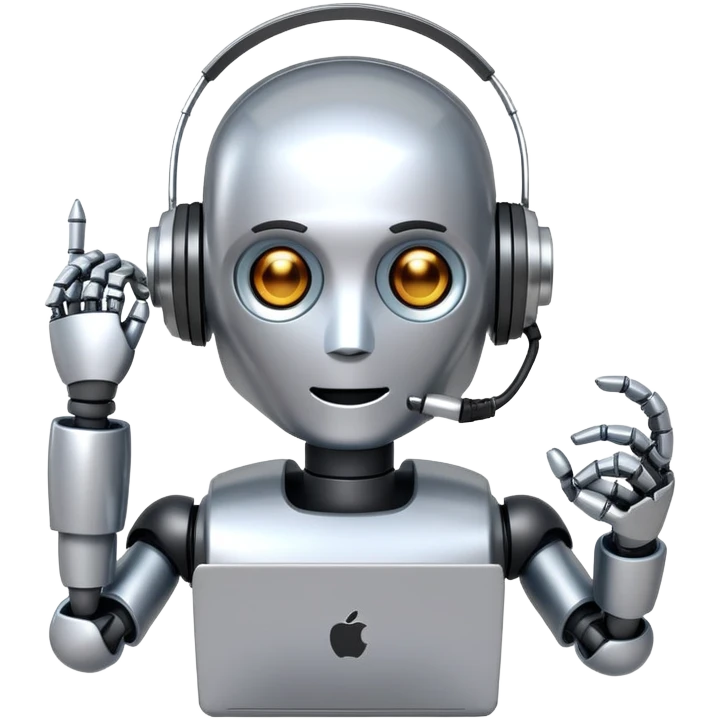 call center robot emoji