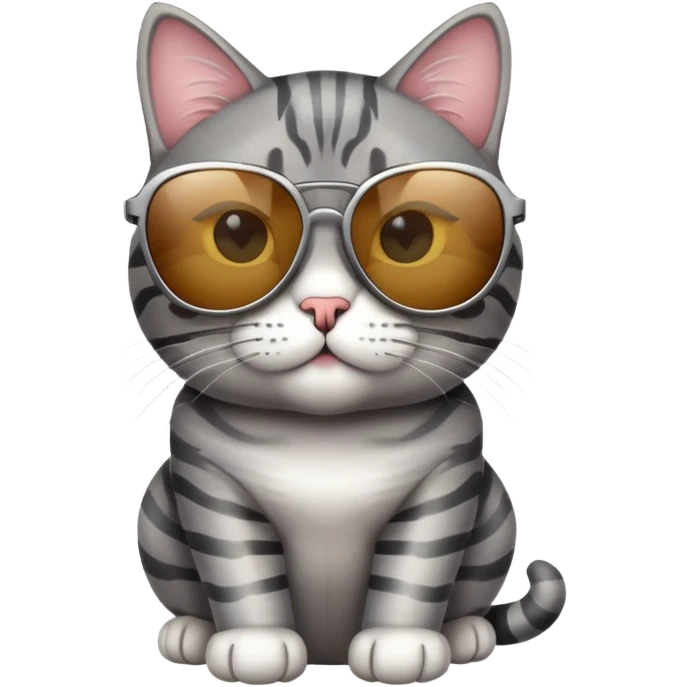 cat wearing sunglasses, cool attitude emoji