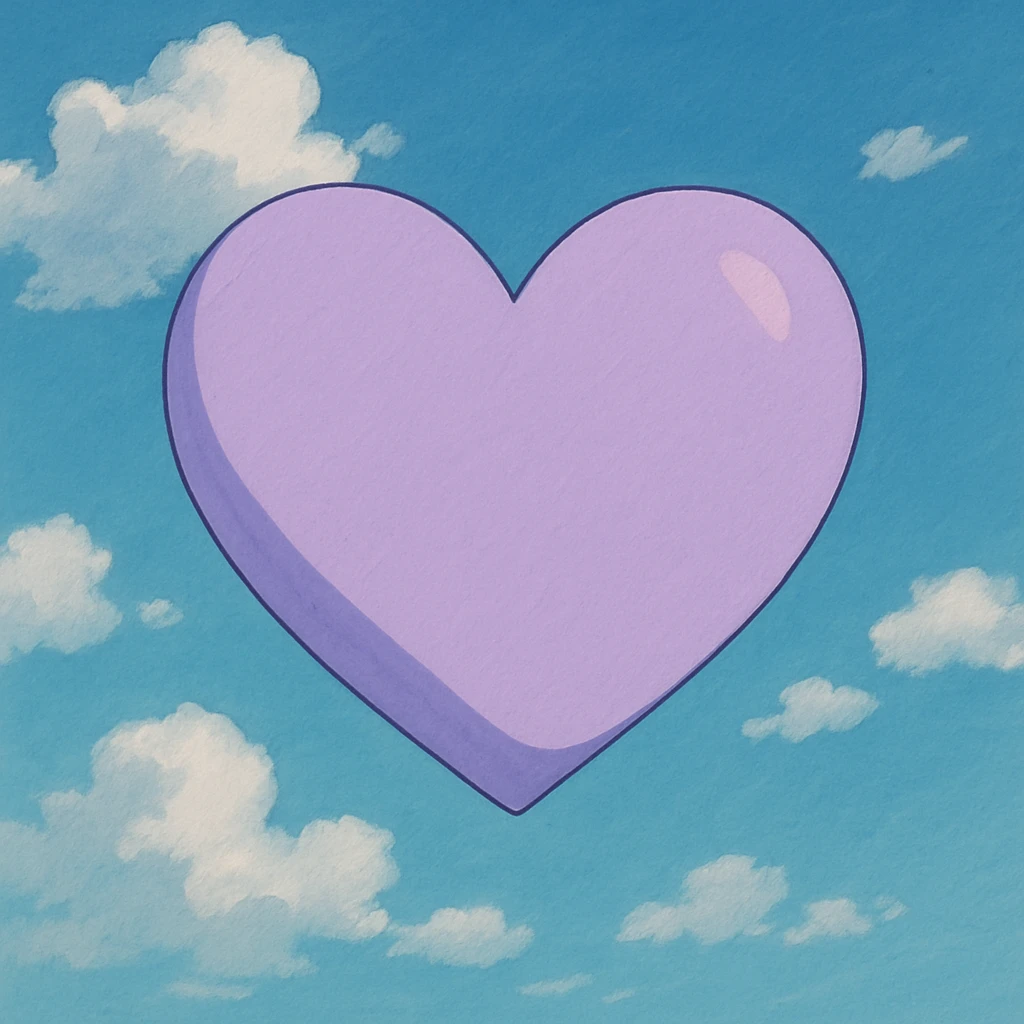 Light purple heart emoji