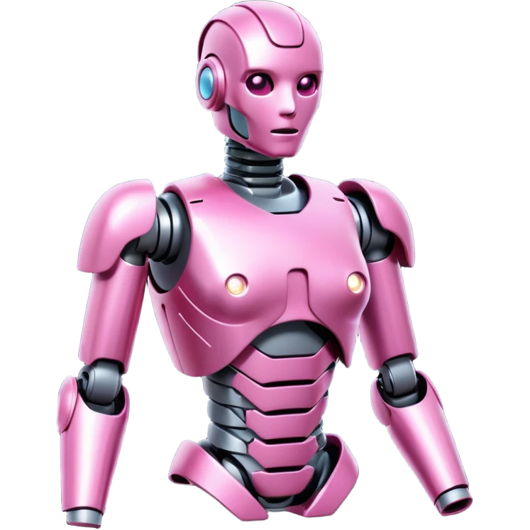 pink robotic cybernatic ltorsoeg emoji