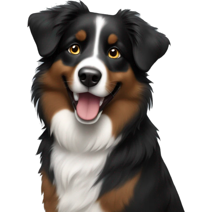 Black female australian shepherd  emoji