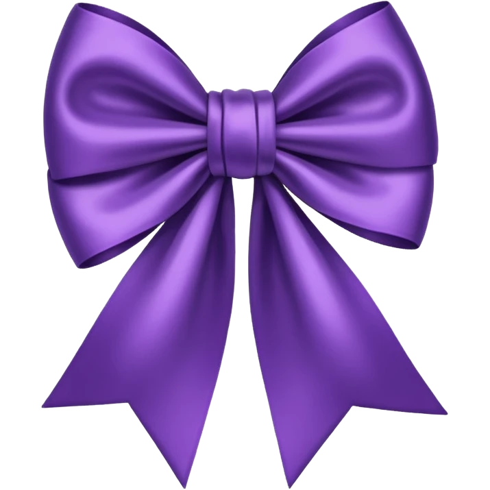 Purple bow emoji