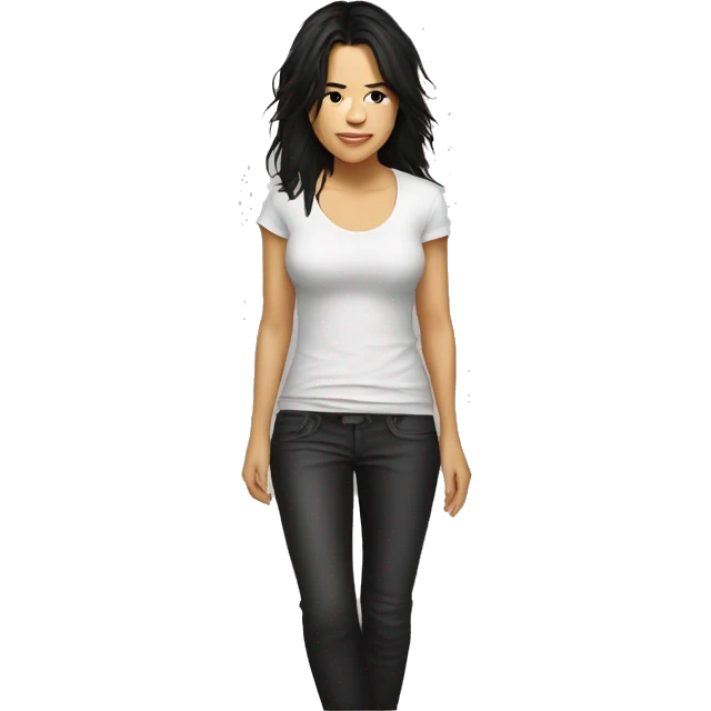 michelle rodriguez wearing tee emoji