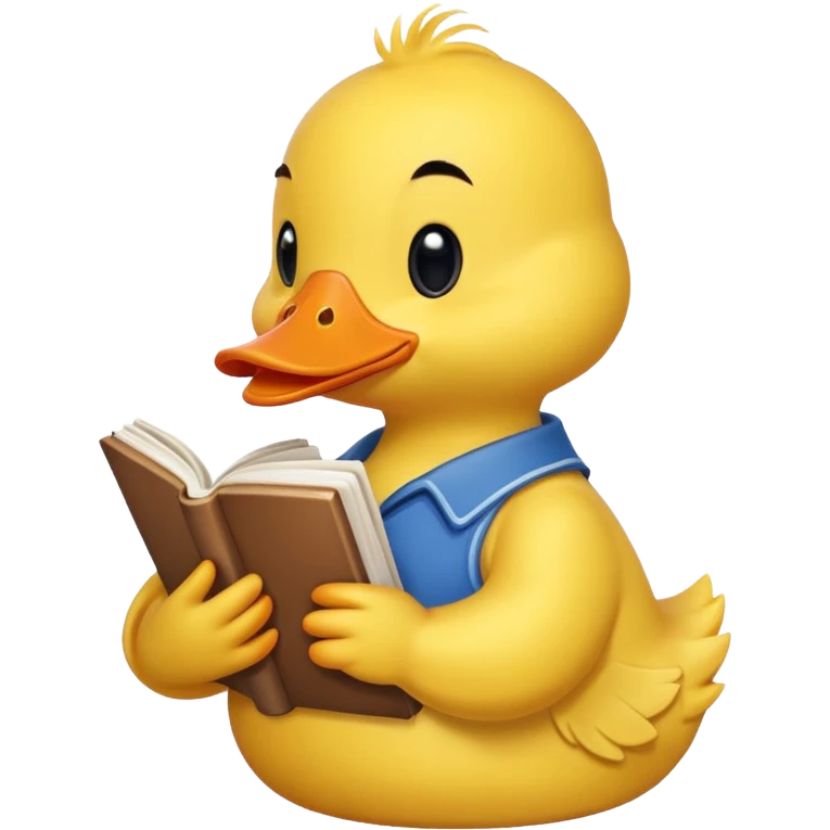 duck with book emoji