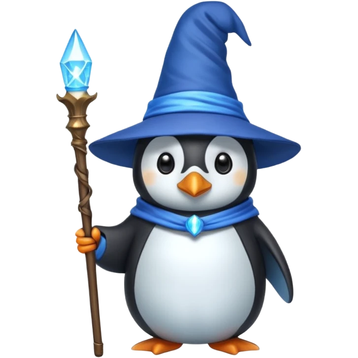 Penguin Wizard emoji
