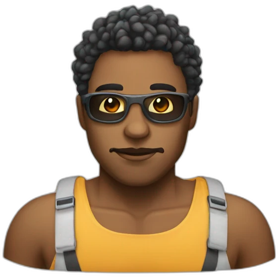 persona tiene calor suda emoji