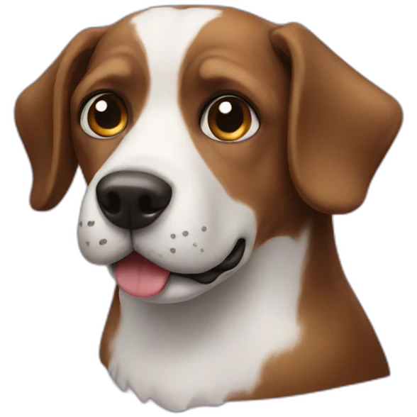 A dog with a moustache emoji
