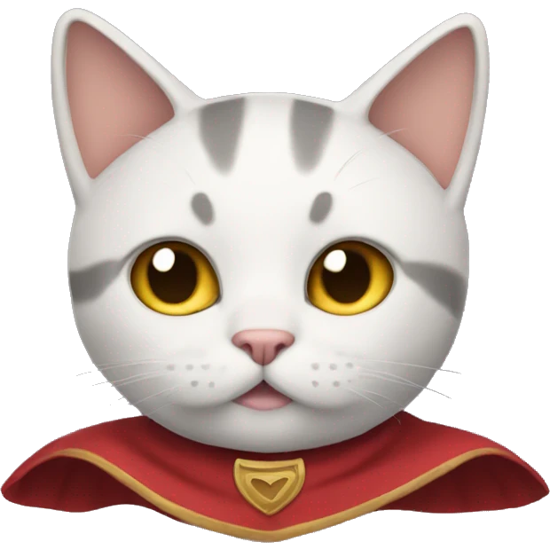 Cat wearing a cape  emoji