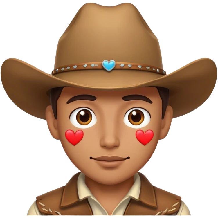 cowboy with heart eyes  emoji