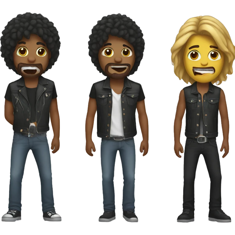 loud rock band emoji