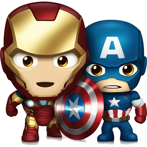 Iron man vs captain america emoji