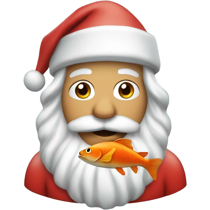 Santa with fish  emoji
