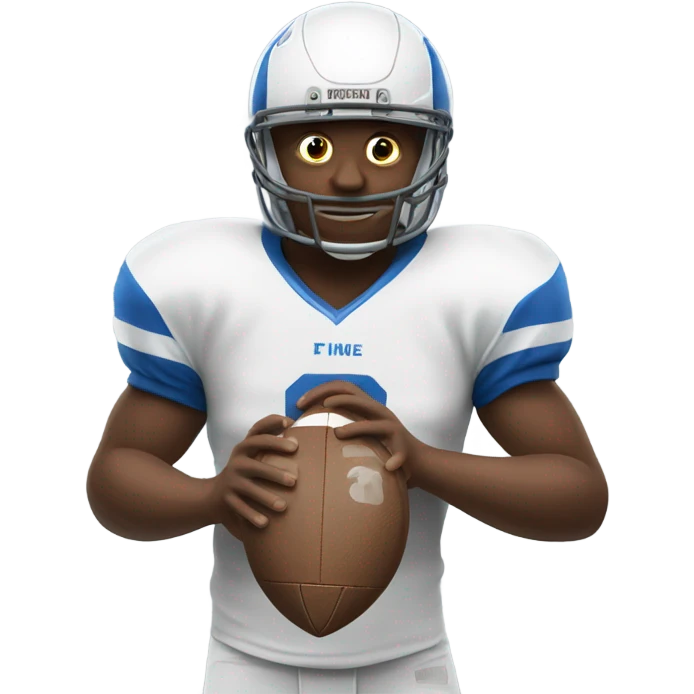 Football player with jersey number one emoji