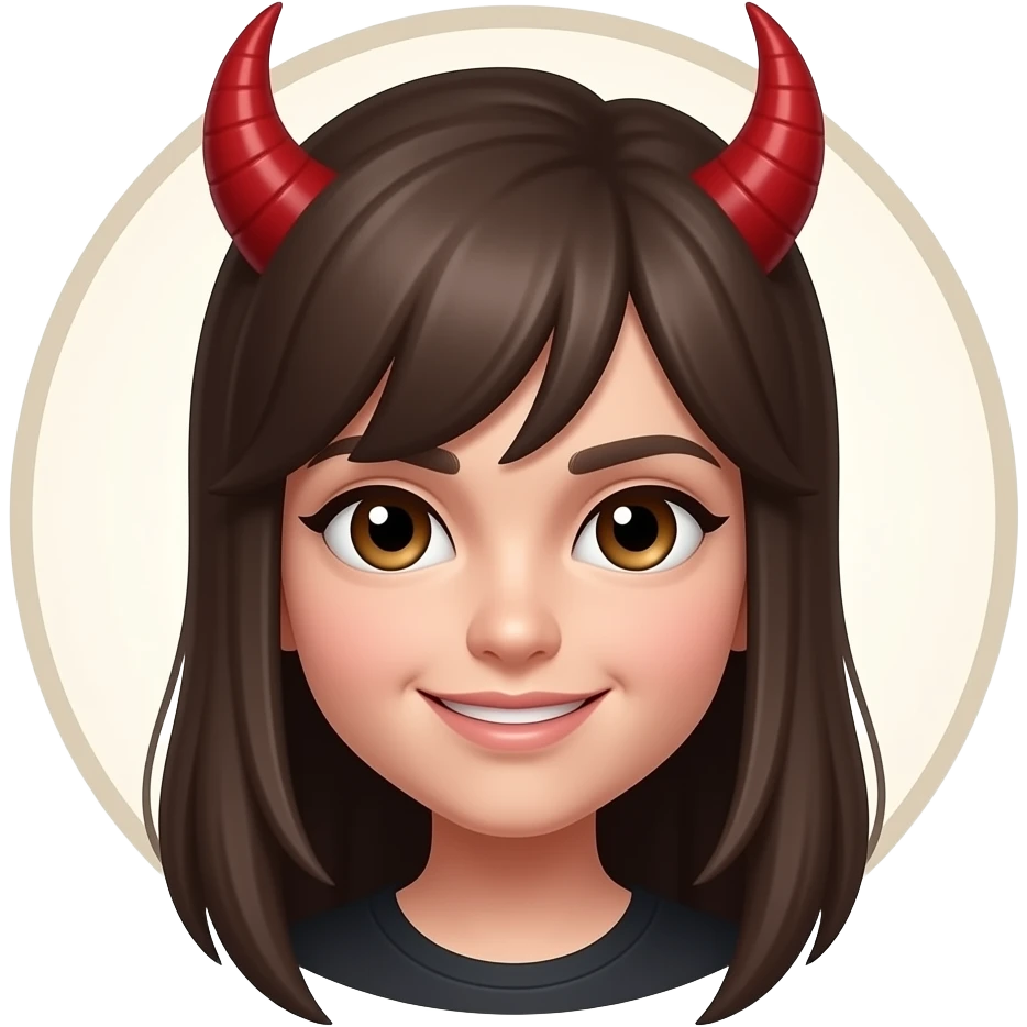 Devil 21 only face emoji