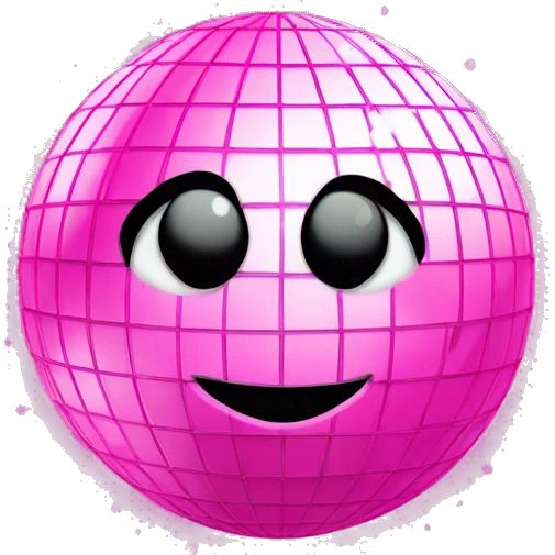 pink disco ball emoji
