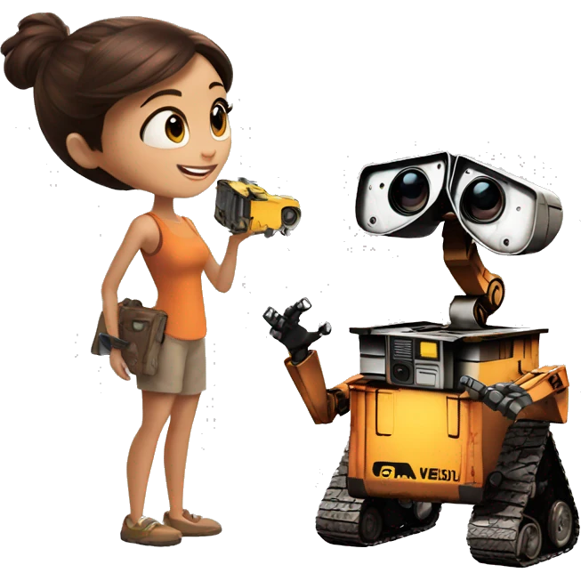 wall-e and eva emoji