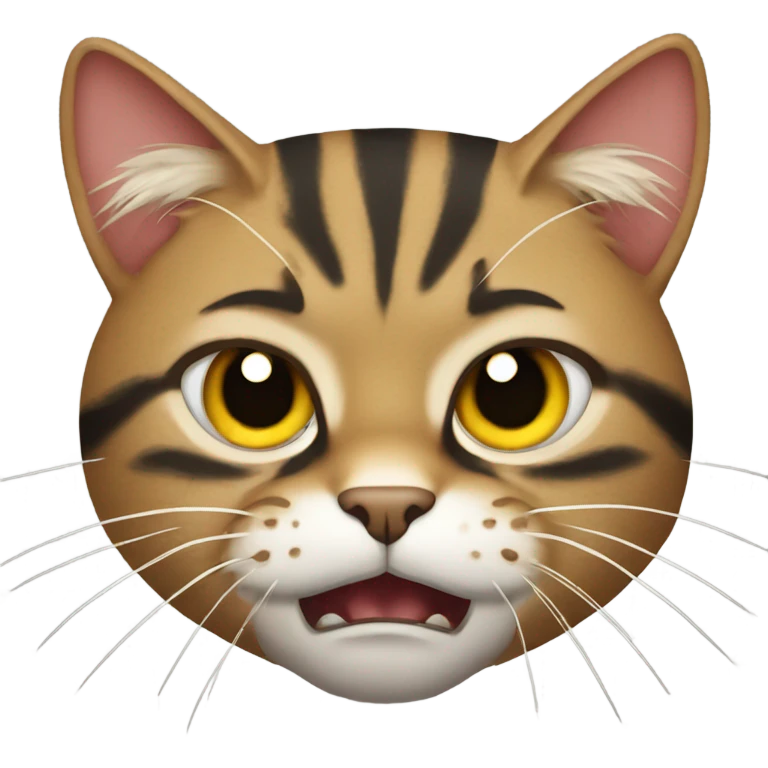 Angry tabby cat emoji