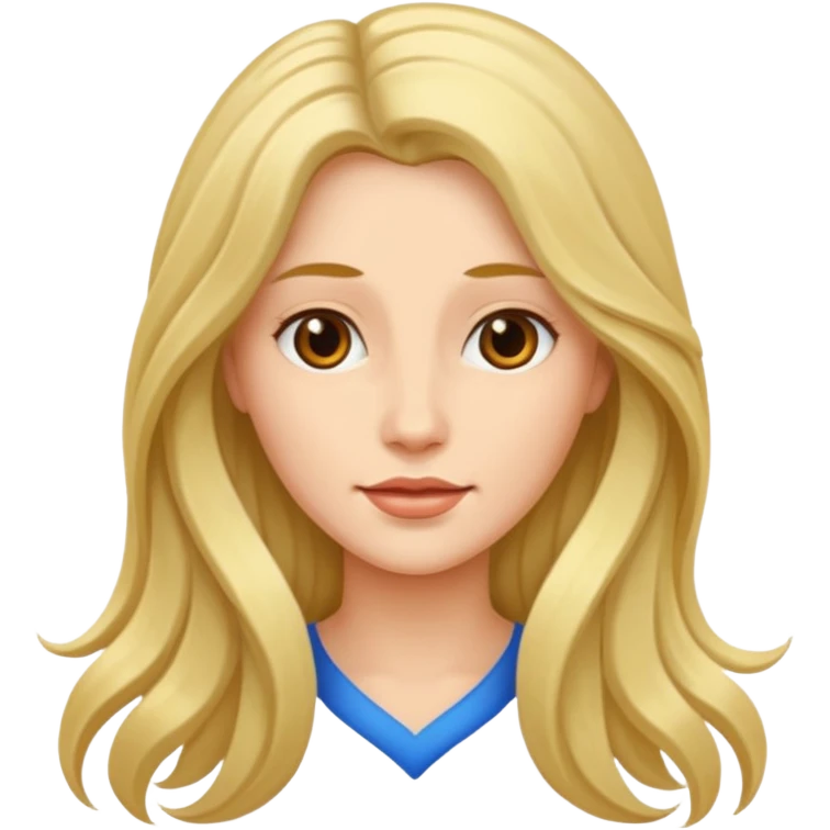 create a woman long hair  свч emoji