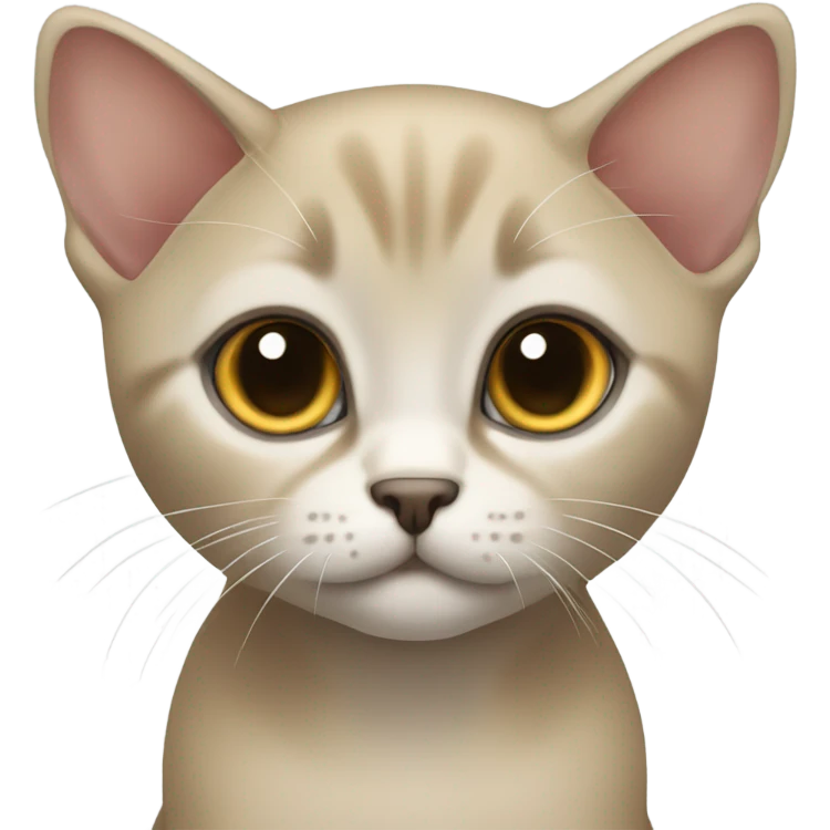 Burmese kitten emoji