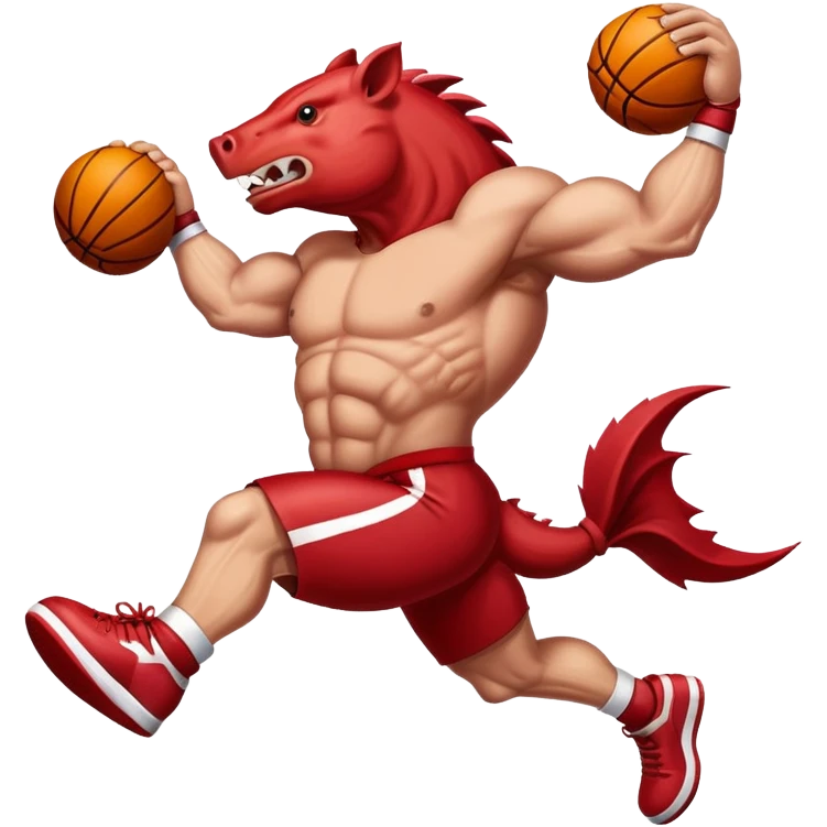 Razorback dunking emoji