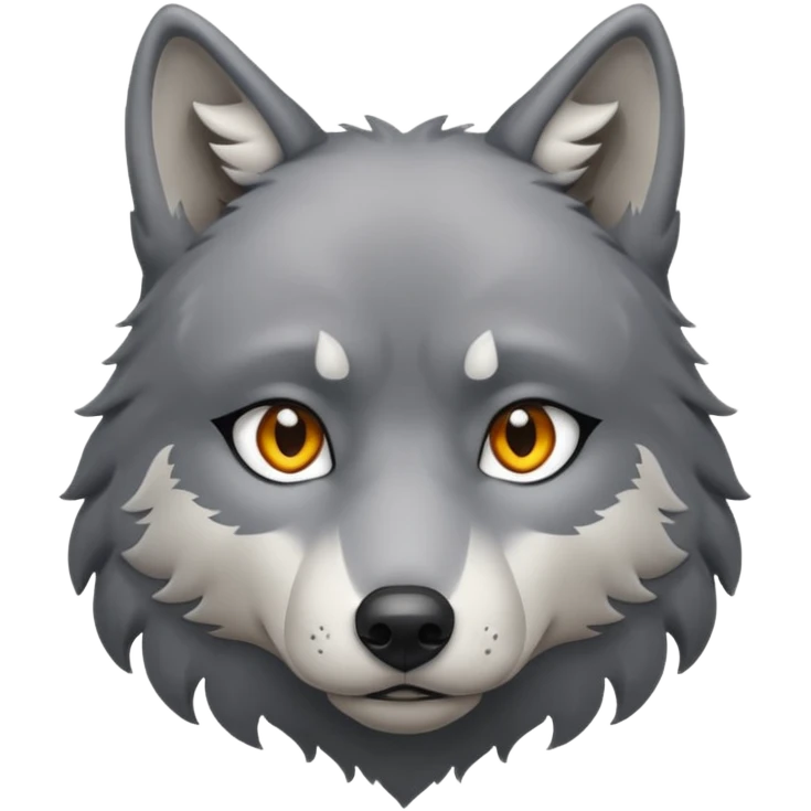 Sad wolf  emoji