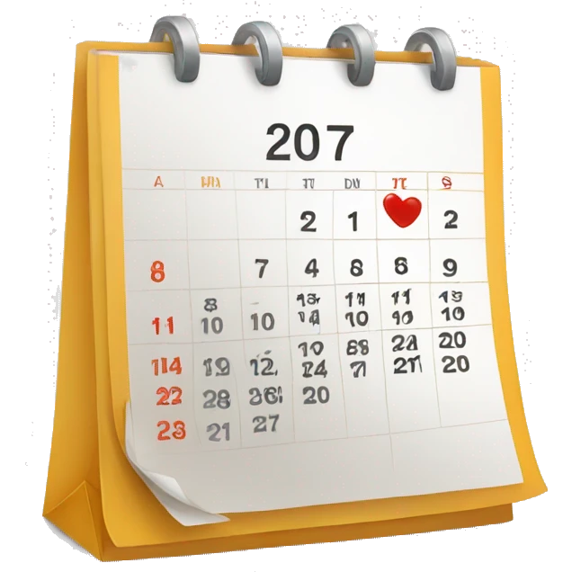 MONTHLY CALENDAR  emoji