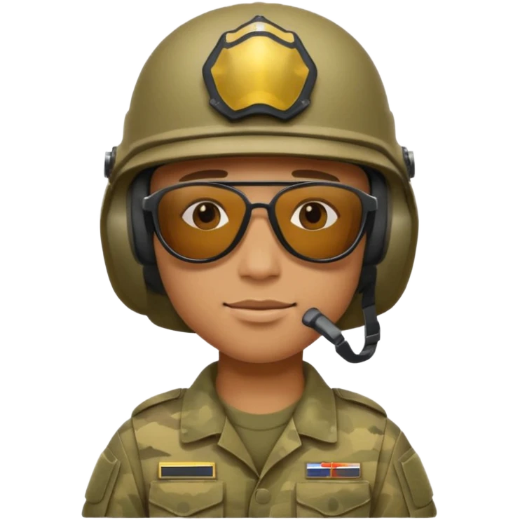  soldier with sunglasses emoji