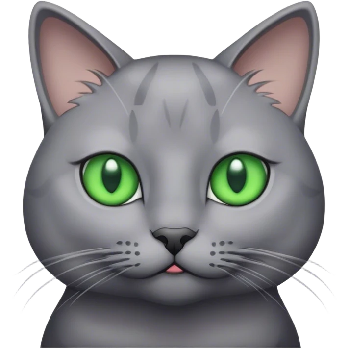 Grey cat emoji