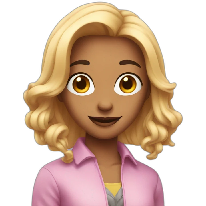 cartoon character in a photoshoot background emoji