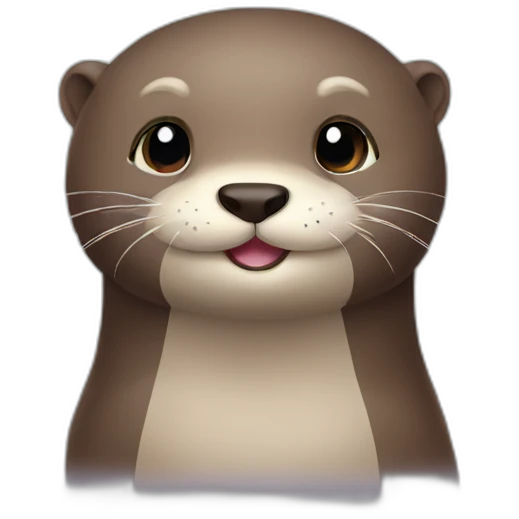 Cute otter emoji