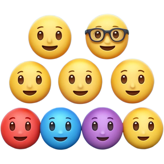 Cartoon 3D render, emojis 👓  as cute 3D objects,
Pixar-style, bright colors, soft light,
clean background, vertical 9:16, high quality, no text emoji